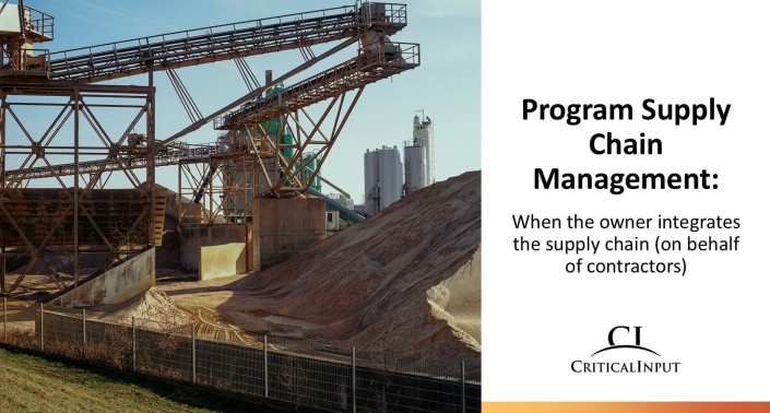 Program Supply Chain Management