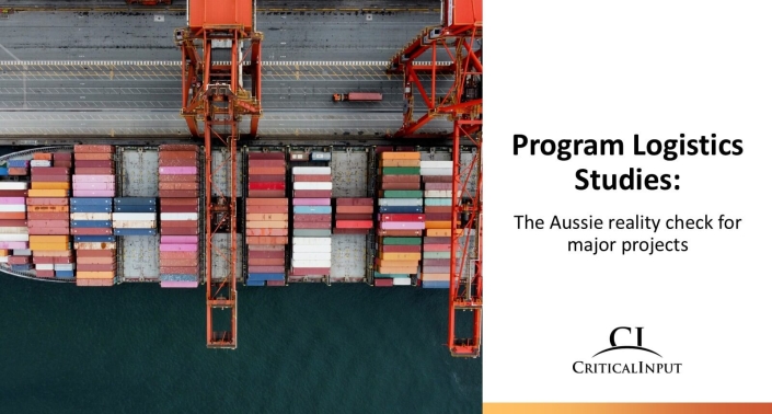 Program Logistics Studies: The Aussie reality check for major projects